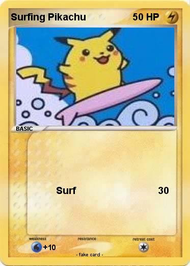Pokemon Surfing Pikachu