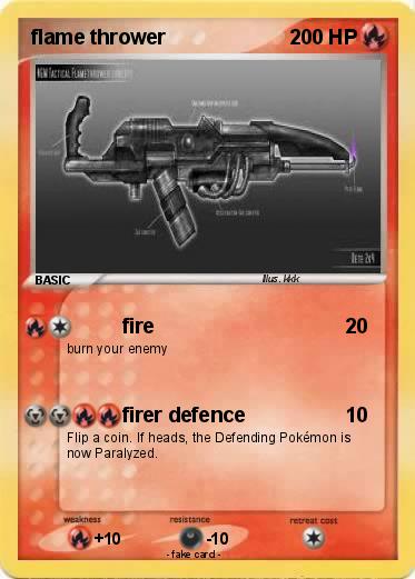 Pokemon flame thrower