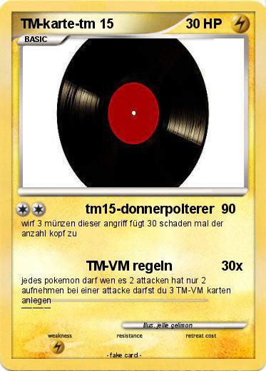 Pokemon TM-karte-tm 15