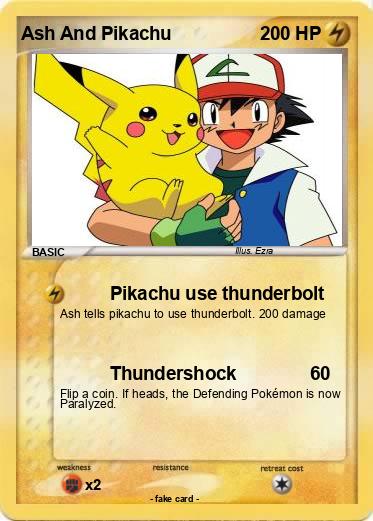 Pokemon Ash And Pikachu