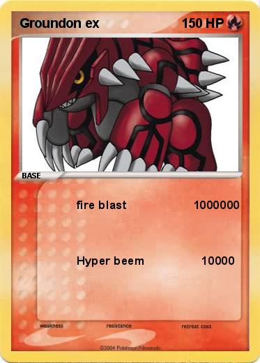 Pokemon Groundon ex 