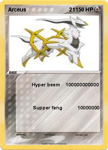 Pokemon Arceus                             21 