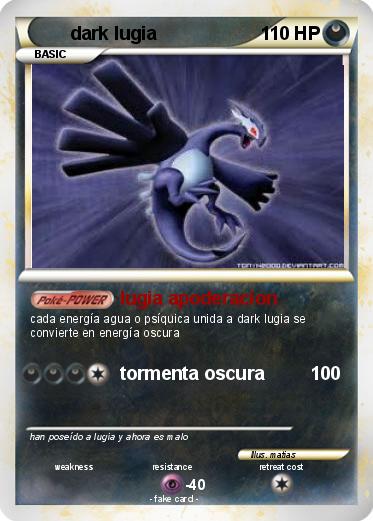 Pokemon dark lugia