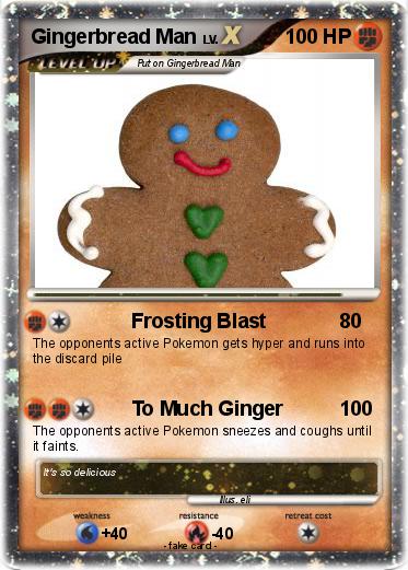 Pokemon Gingerbread Man