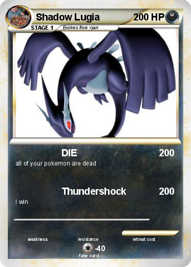 Pokemon Shadow Lugia