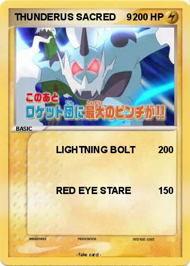 Pokemon THUNDERUS SACRED    9