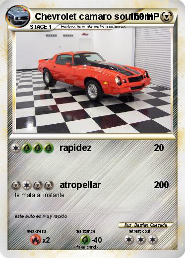 Pokemon Chevrolet camaro southern