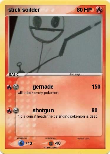 Pokemon stick soilder