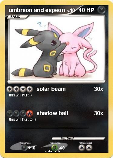 Pokemon umbreon and espeon