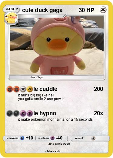 Pokemon cute duck gaga