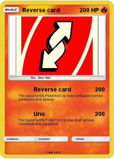 Pokemon Reverse card