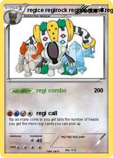Pokemon regice regirock registeel and regigigus