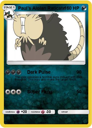 Pokemon Paul's Alolan Raticate