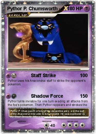 Pokemon Pythor P. Chumsworth