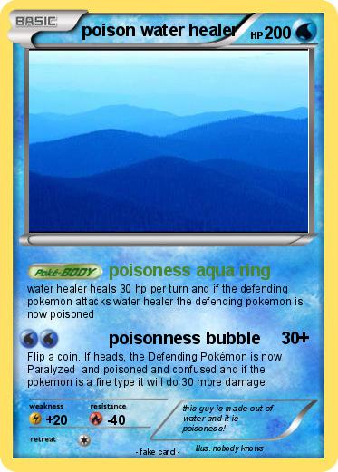 Pokemon poison water healer
