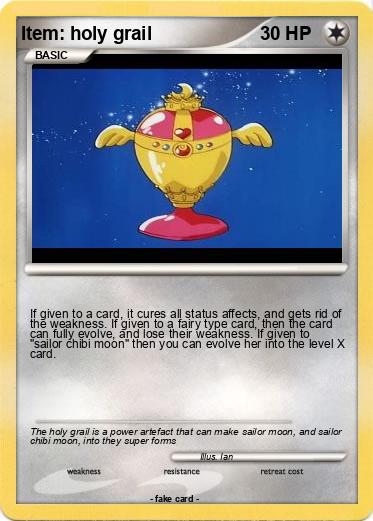Pokemon Item: holy grail