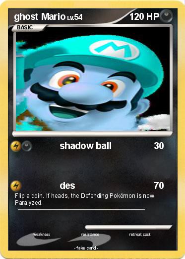 Pokemon ghost Mario