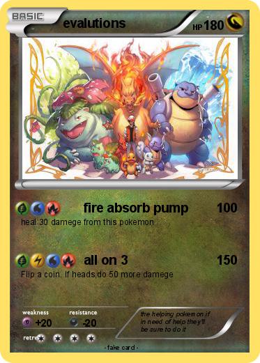 Pokemon evalutions