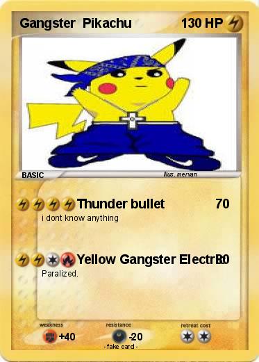 Pokemon Gangster  Pikachu