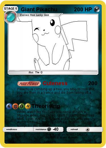 Pokemon Giant Pikachu