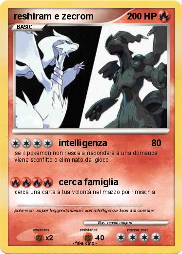 Pokemon reshiram e zecrom