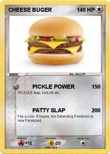 Pokemon CHEESE BUGER