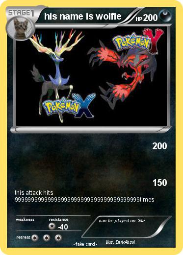 Pokemon his name is wolfie