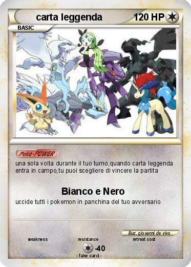 Pokemon carta leggenda