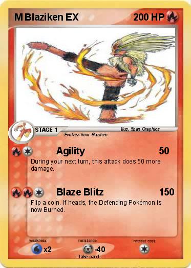 Pokemon M Blaziken EX
