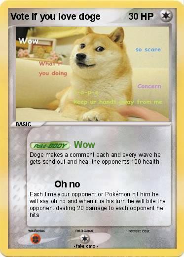 Pokemon Vote if you love doge