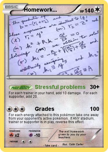 Pokemon Homework...