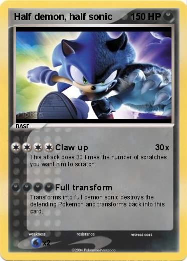 Pokemon Half demon, half sonic