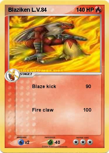 Pokemon Blaziken L.V.84