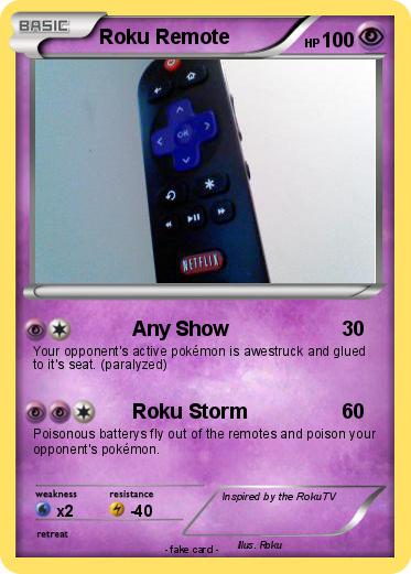 Pokemon Roku Remote