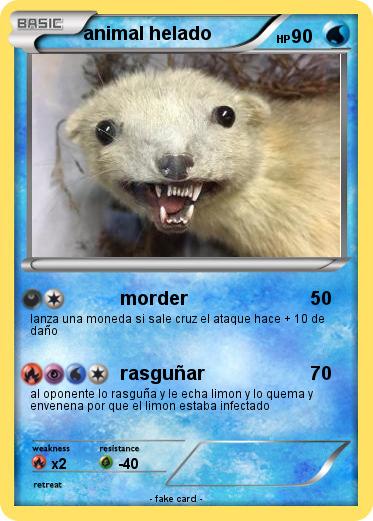 Pokemon animal helado