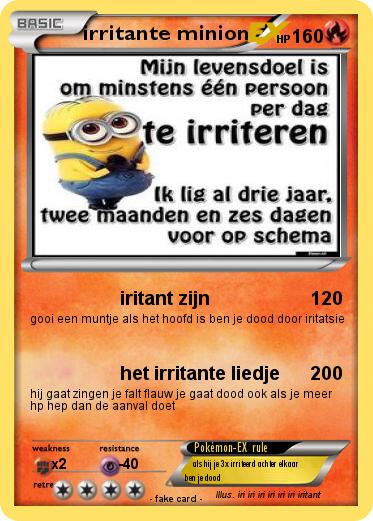 Pokemon irritante minion