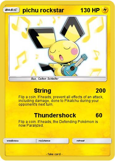 Pokemon pichu rockstar
