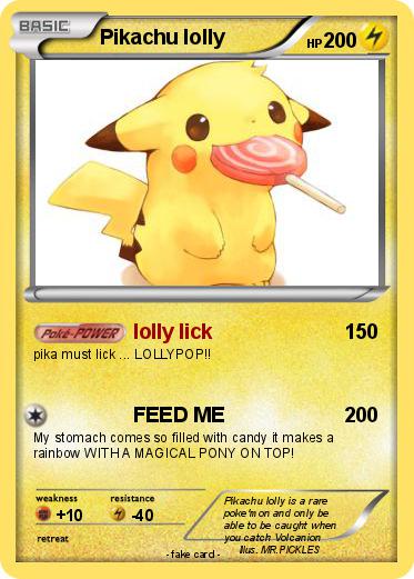 Pokemon Pikachu lolly