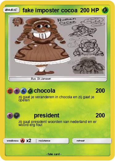 Pokemon fake imposter cocoa