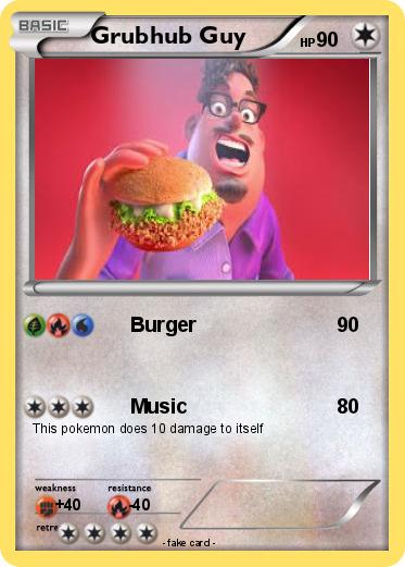 Pokemon Grubhub Guy