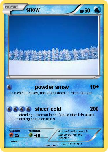 Pokemon snow