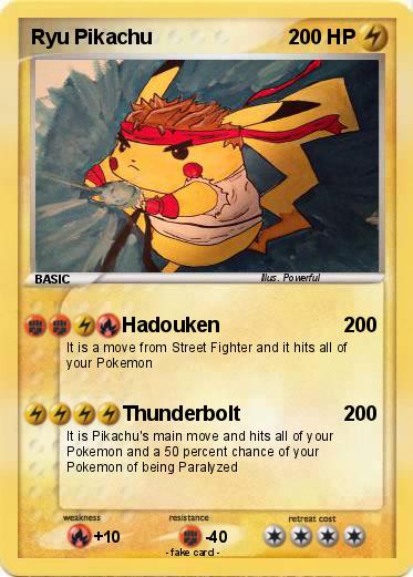 Pokemon Ryu Pikachu