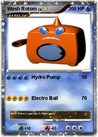 Pokemon Wash Rotom