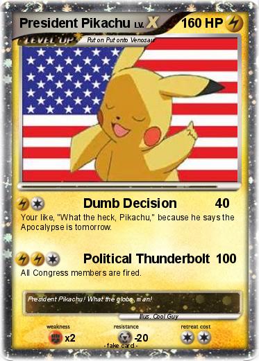 Pokemon President Pikachu