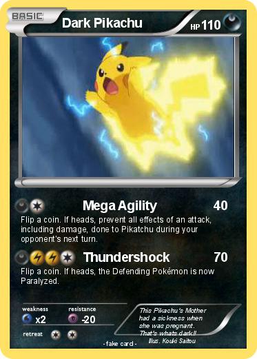 Pokemon Dark Pikachu