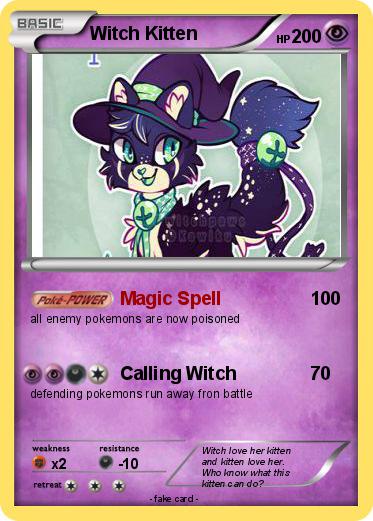 Pokemon Witch Kitten
