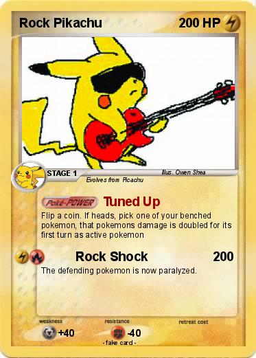 Pokemon Rock Pikachu