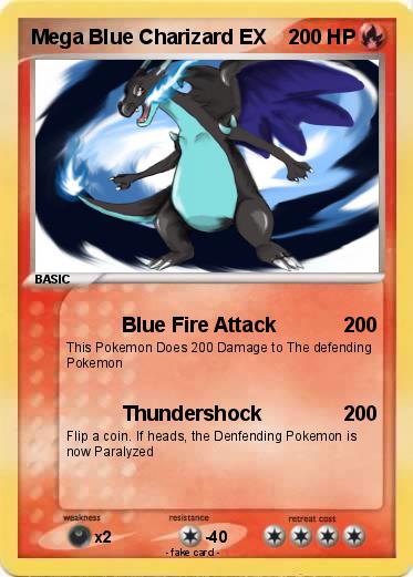 Pokemon Mega Blue Charizard EX