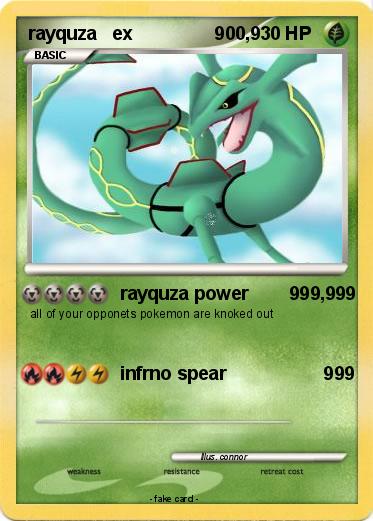 Pokemon rayquza   ex                900,9