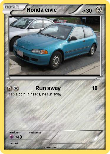 Pokemon Honda civic